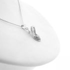 Image 16 of Silver pendant of a women's heel with zirconia