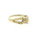Image 4 of Gold ring with diamond; 0.02 ct.