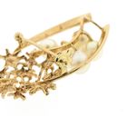 Image 4 of Vintage gold pendant/brooch with pearls