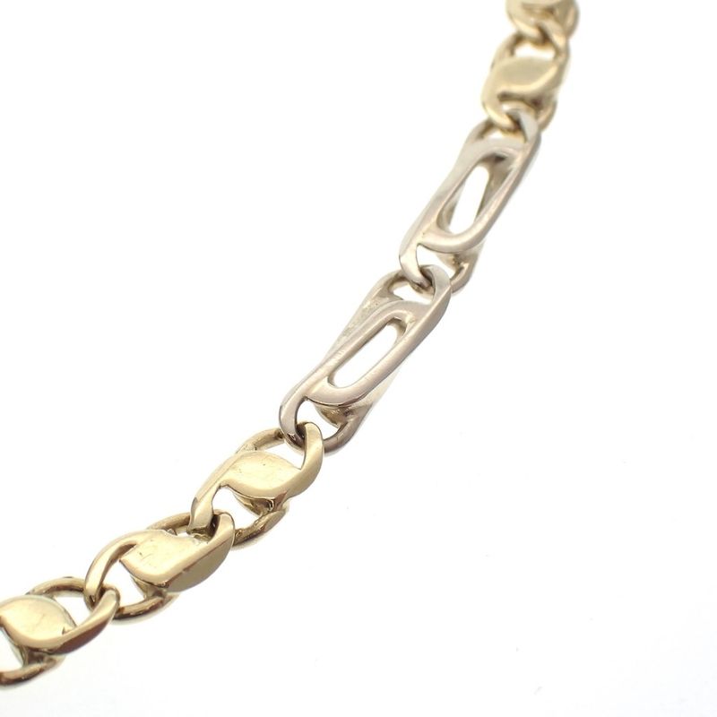 Image 5 of Two-tone gold bracelet with fantasy links | 20 cm