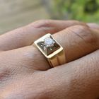 Image 13 of Two-tone gold solitaire ring with diamond | 0.36 ct.