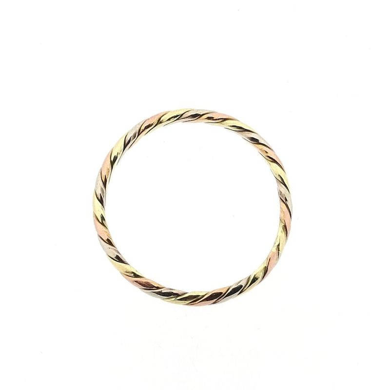 Image 4 of Tricolor Gold Adjustable Ring