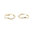 Image 8 of Bicolor Gold Earrings; Ø 19.5 mm