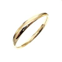 Gold smooth slave bracelet; Size M