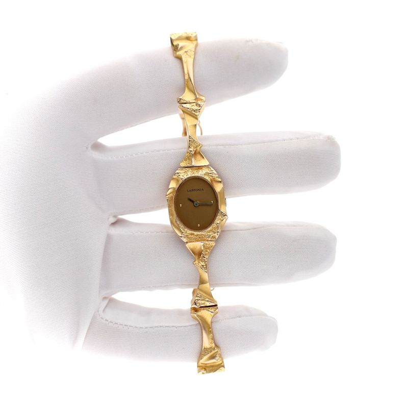 Image 9 of Lapponia 'Pola Negri'; 14k Gold Ladies Watch