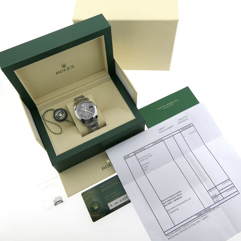 Image 17 of Rolex Datejust 41mm 'Wimbledon' 126300; Automatic men's watch
