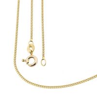 Gold gourmet link chain | 42.5 cm