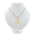 Image 8 of Gold abstract pendant with cultured pearl