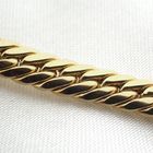 Image 7 of Gold gourmet link bracelet with sapphire; ATASAY | 21 cm