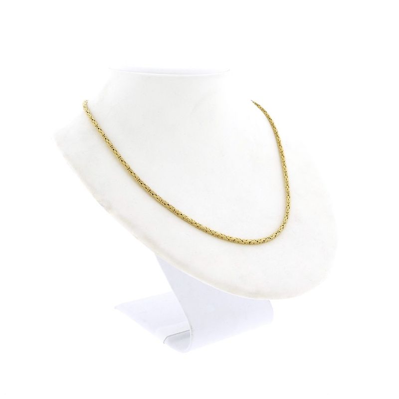 Image 4 of Gold square king chain | 47 cm