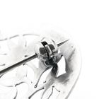 Image 6 of Silver brooch with floral motif