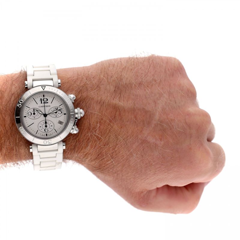 Image 14 of Cartier Pasha Seatimer 3129 Chronograph Watch