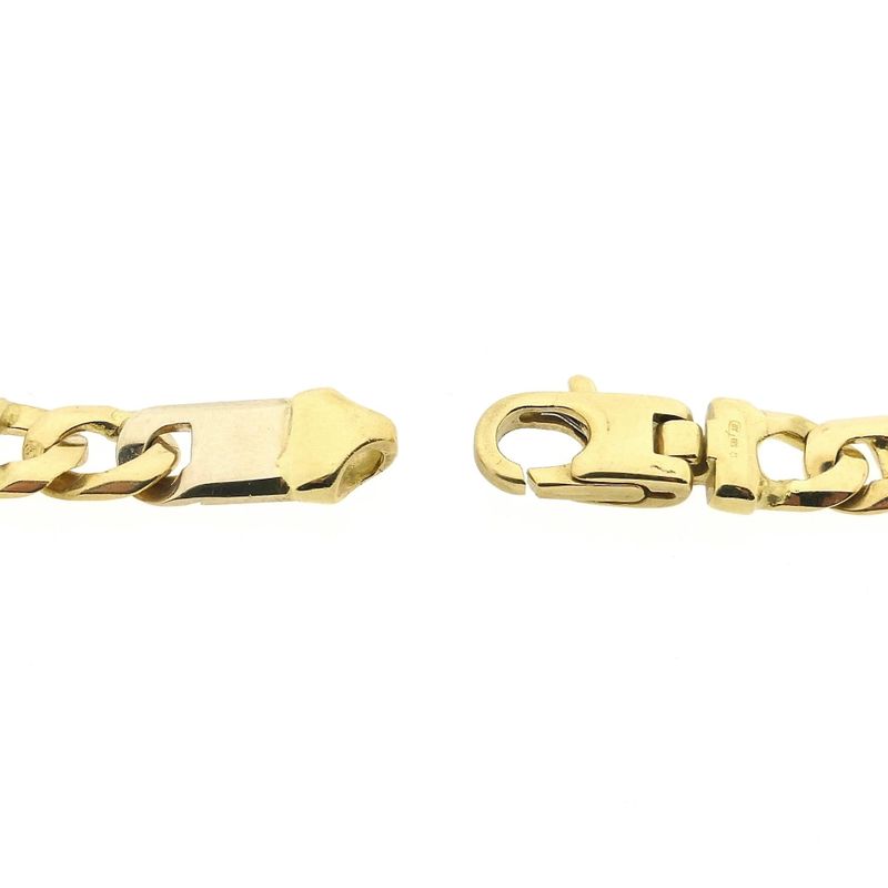 Image 5 of Two-tone gold navy link necklace