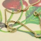 Image 2 of Gold thin gourmet link chain | 48.5 cm