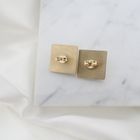 Image 3 of Large gold stud earrings