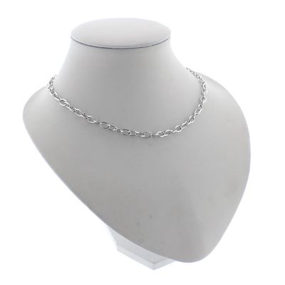 Image 1 of Silver anchor link chain | 45 cm