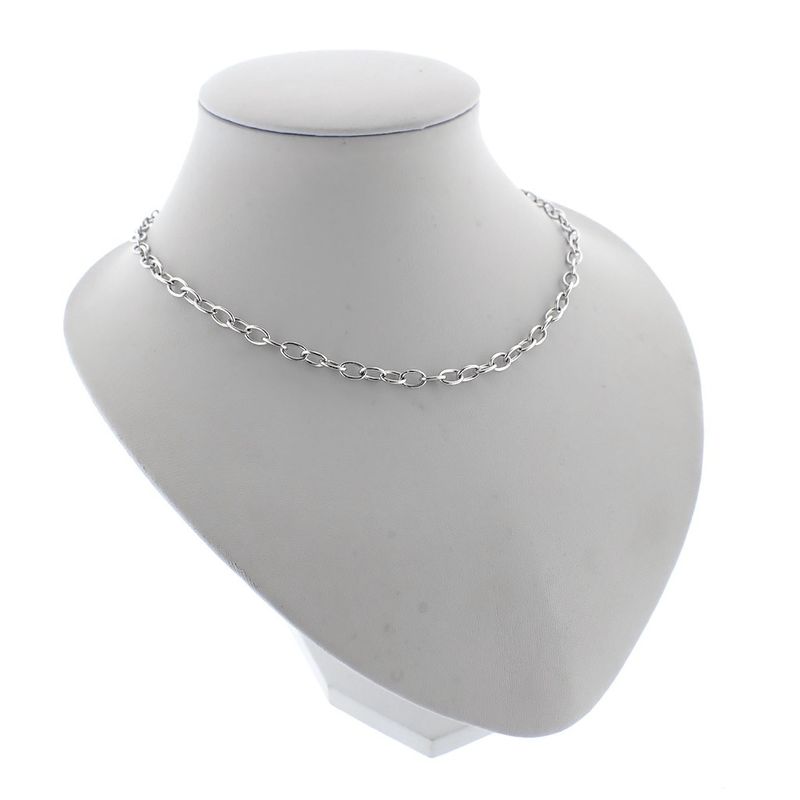 Image 1 of Silver anchor link chain | 45 cm