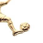 Image 4 of 18 carat gold pendant of a soccer player