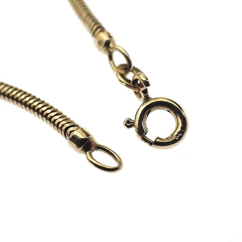 Image 3 of 18 carat snake link chain | 54 cm