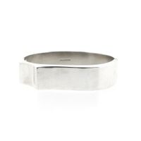 Silver Artistic Slave Bracelet; Size M/L
