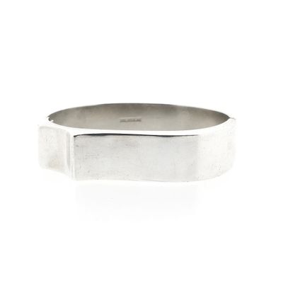 Silver Artistic Slave Bracelet; Size M/L Image 1 of Silver Artistic Slave Bracelet; Size M/L