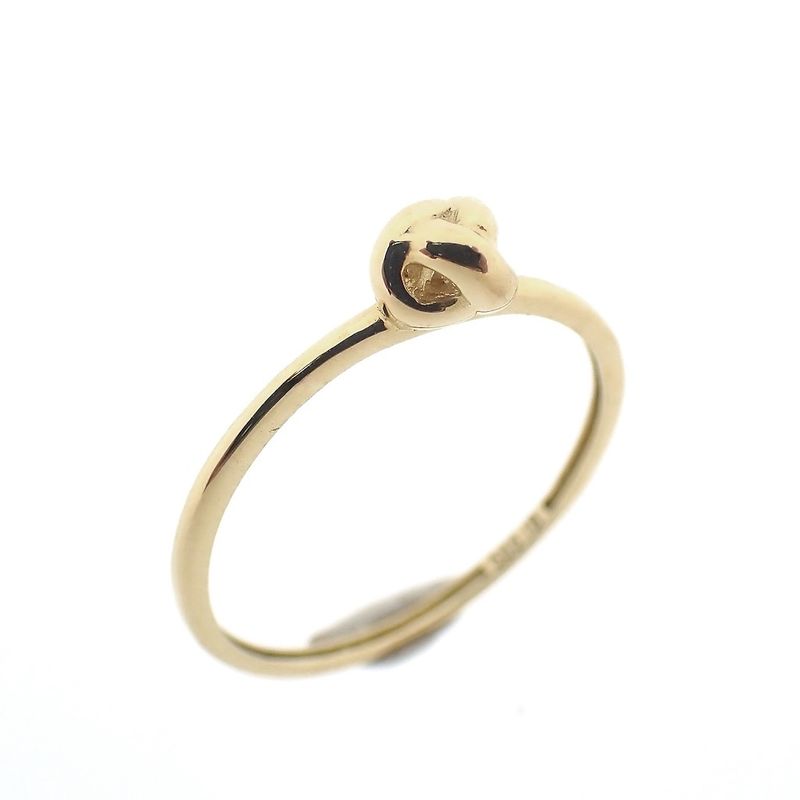 Image 1 of Gold subtle ring with knot
