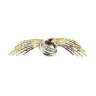 Afbeelding 1 van Bicolor gouden broche met diamanten; 0,60 ct.