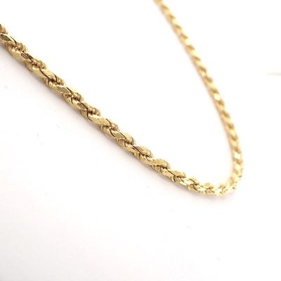 Image 2 of Gold twisted link chain | 46 cm