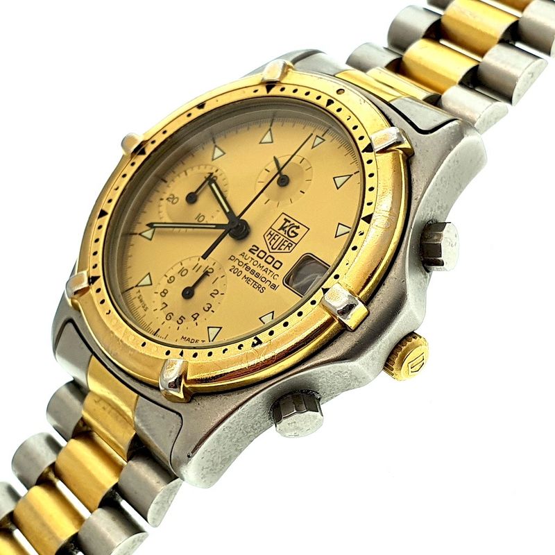 Image 4 of (Tag) Heuer 2000 Chronograph; Vintage chronograaf heren horloge