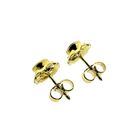 Image 10 of Vintage gold stud earrings with garnet