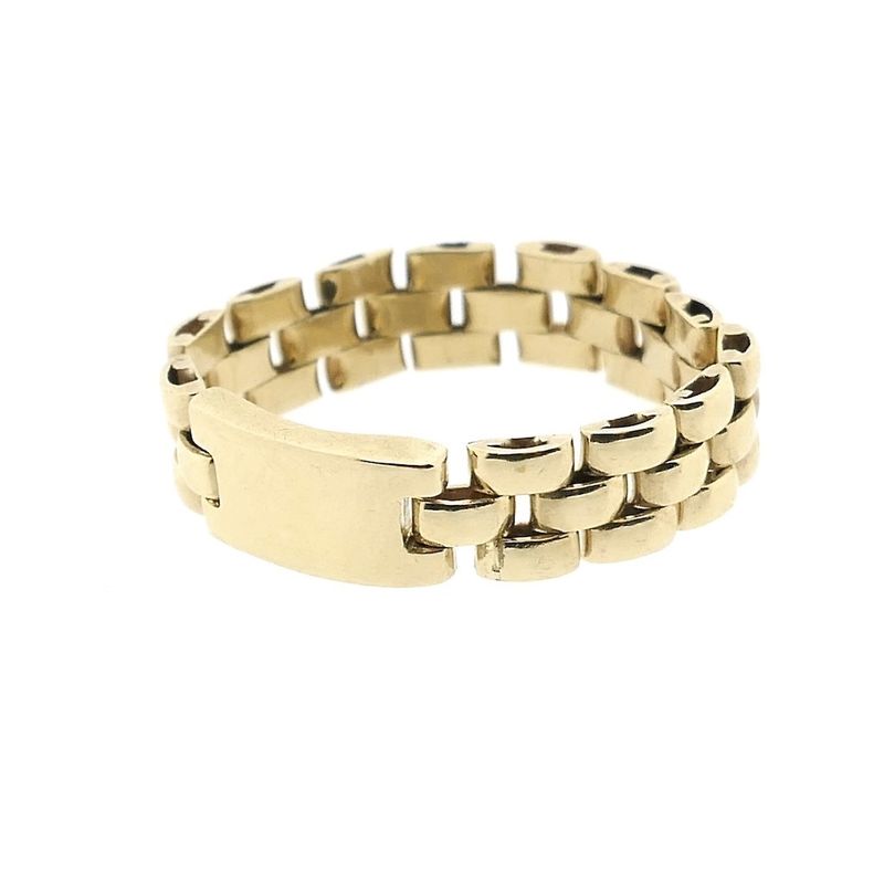 Image 3 of Golden Bismarck link ring