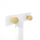 Image 4 of Gold stud earrings with diamond studs