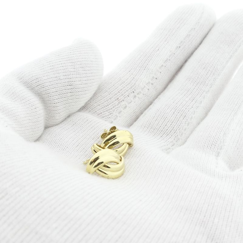 Image 4 of Gold interwoven stud earrings