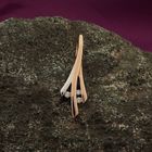 Image 2 of Two-tone gold pendant with diamond | 0.085 ct.