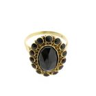 Image 4 of Gold entourage ring with garnet stones | Vintage