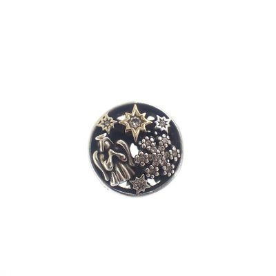 Image 1 of Pandora charm; Silver with gold; Merry Christmas