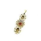 Image 4 of Antique gold pendant with blood coral