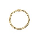 Image 3 of Gold gourmet link bracelet | 17 cm