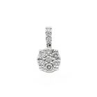 Image 1 of 18 carat white gold pendant with diamond | 0.12 ct.