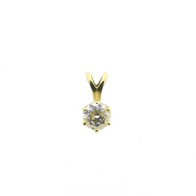 Image 1 of Gold pendant with zirconia