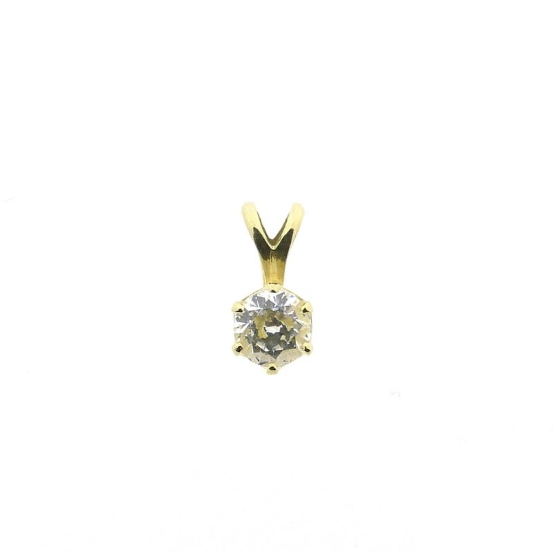 Image 1 of Gold pendant with zirconia