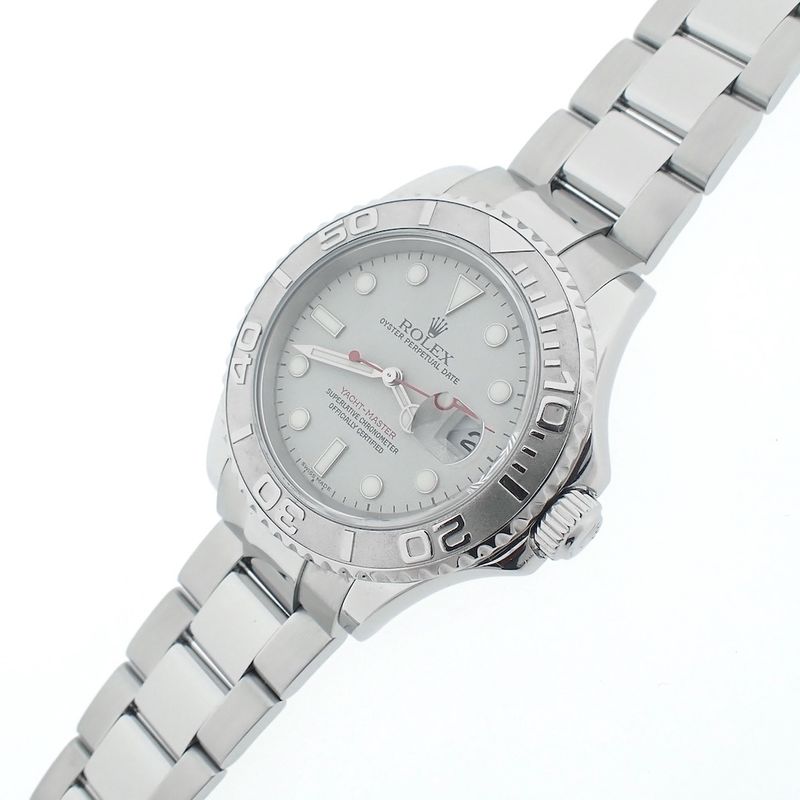 Image 3 of Rolex Yachtmaster 16622; Men's watch with platinum bezel/dial