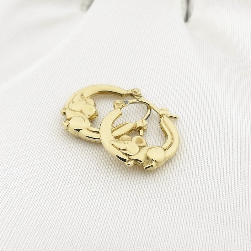 Image 10 of 8-karat mouse earrings | Ø 14 mm