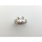 Image 4 of Silver ring; brand ZINZI | Size 17