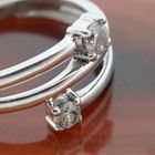 Image 2 of White gold ring with zirconia stones