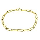 Image 1 of Gold anchor link bracelet | 20 cm