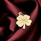 Image 2 of Gold pendant of a four-leaf clover