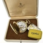 Image 14 of Eterna 14k gold pocket watch 1949; Royal Textile Factory C.T. Stork