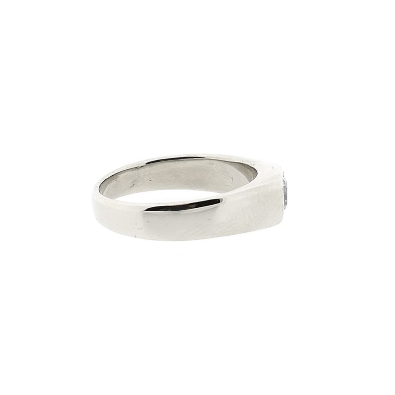 Image 5 of White Gold Solitaire Ring; 0.35 ct Diamond; 14K; Size 18