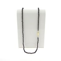 Garnet necklace/saucer with gold clasp; Antique | 80 cm